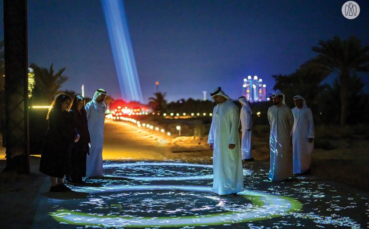 Sheikh Khaled bin Mohamed bin Zayed Explores Manar Abu Dhabi Public Art Exhibition