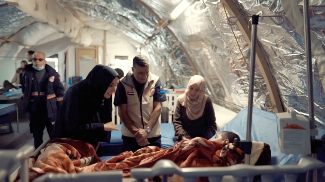 UAE delegation visits Emirati integrated field hospital in Gaza - UAE delegation visits Emirati integrated field hospital in Gaza