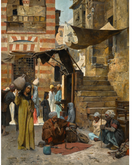 لوحة" ساحر الأفاعى" لتشارلز وايلدا