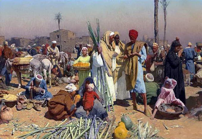 تعرف على اللوحة العالمية "السوق فى الصعيد" ل وليوبولد كارل مولر