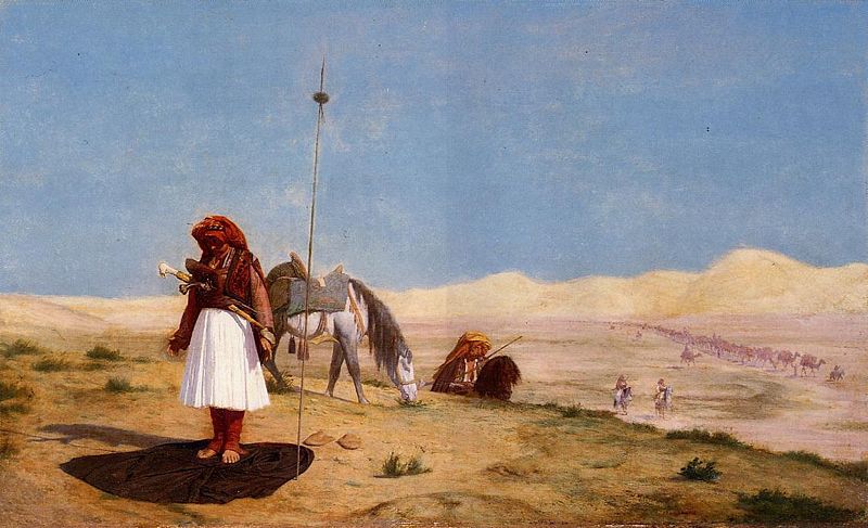 تعرف على اللوحة العالمية "الصلاة فى الصحراء" للفنان جان ليون جيروم
