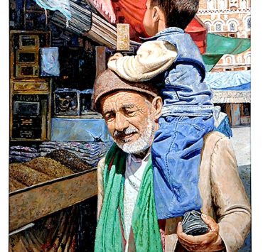 شاهد لوحات الفنان اليمني (زكي اليافعي ) الملقب برسام البسطاء