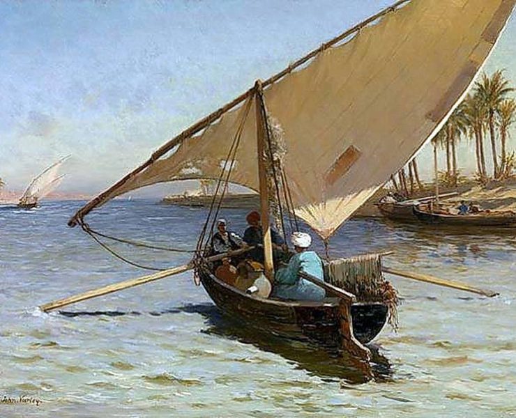 شاهد اللوحة الشهيرة "قارب الصيد" للفنان البريطانى جون فارلي