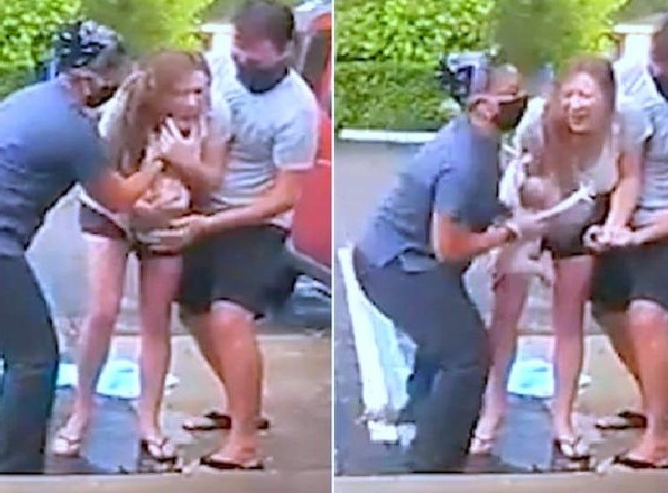 بالفيديو : ولادة طفل أميركي من أم منتصبة على قدميها في العراء