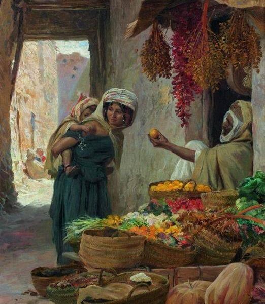 تعرف على اللوحة العالمية "بائع الفاكهة" للفنان الفرنسى "يوجين جيرارديت"