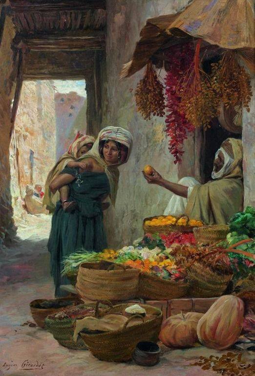 تعرف على اللوحة العالمية "بائع الفاكهة" للفنان الفرنسى "يوجين جيرارديت"