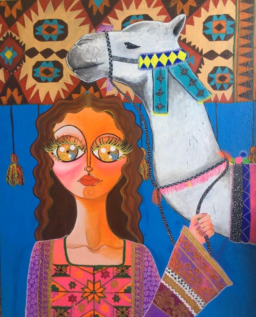 ليلى الصافي الفنانة التشكيلية الملقبة بالإشنونية