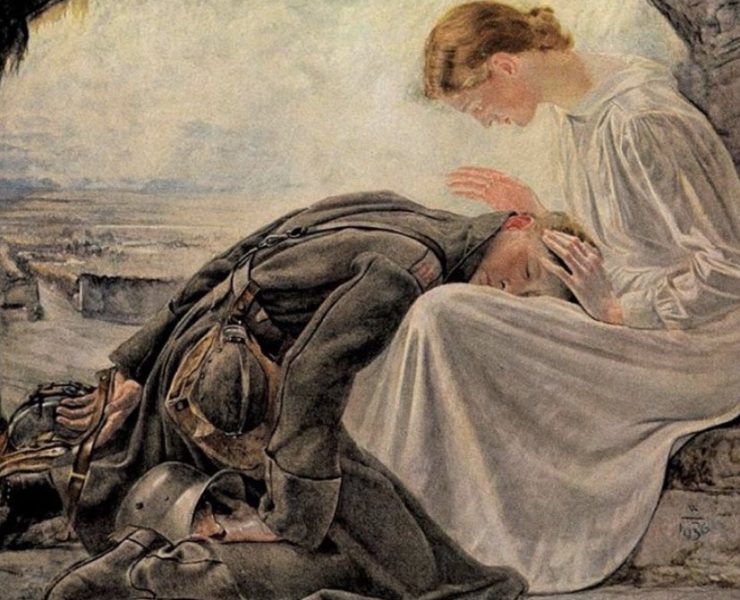 شاهد اللوحة العالمية "العودة إلى الديار" للفنان الألماني هانز أدولف بولر