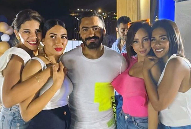بسمة بوسيل تفاجئ زوجها تامر حسني بالاحتفال بعيد ميلاده وهدية غير متوقعة