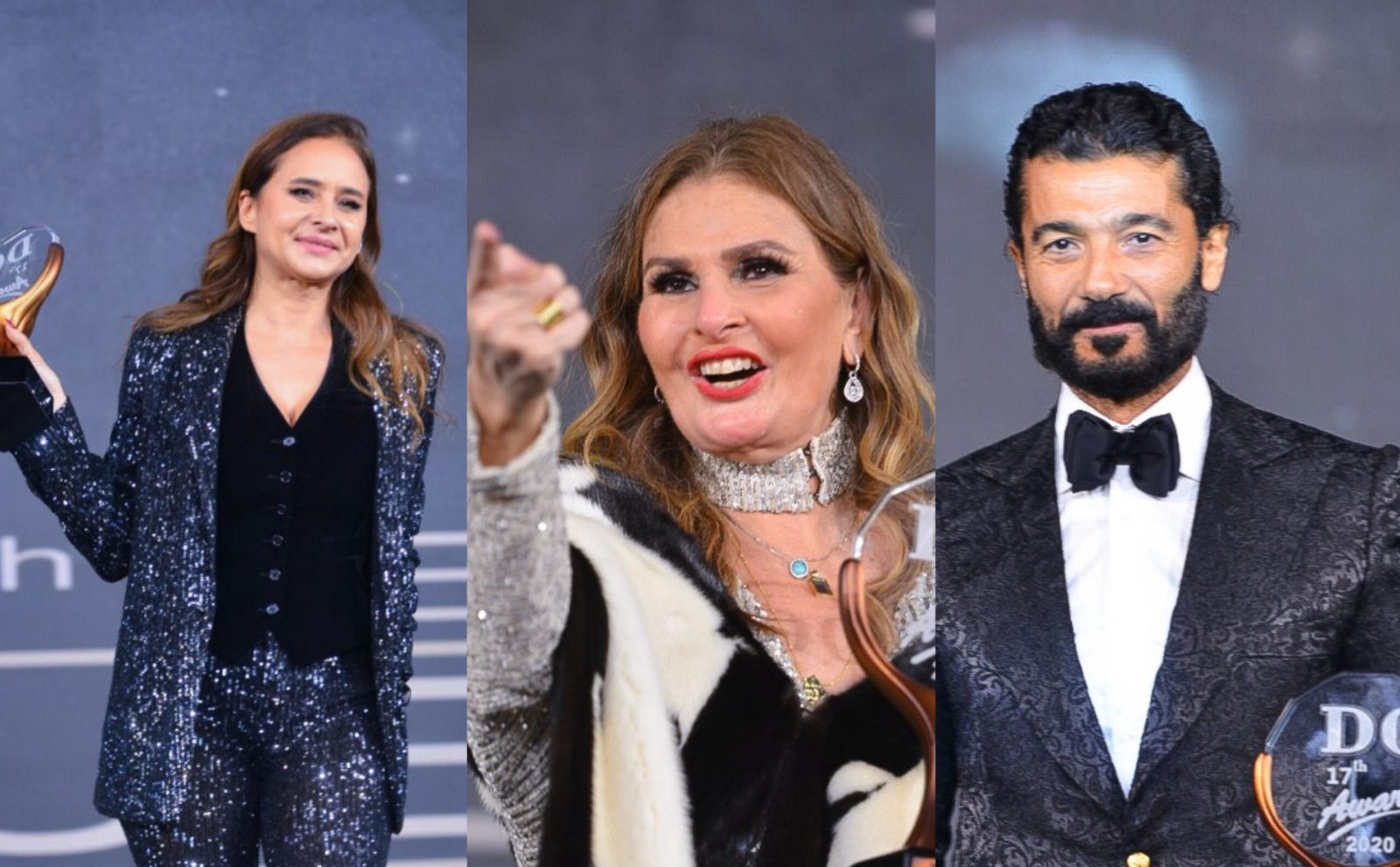 بالصور .. يسرا وخالد النبوي ونيللي كريم  الأفضل في ٢٠٢٠ بمهرجان دير جست