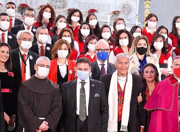 بالصور .. نجوم الفن يشاركون في احتفالية الكريسماس وترانيم الميلاد 2021 في سان جوزيف بالقاهرة بإجراءات احترازية