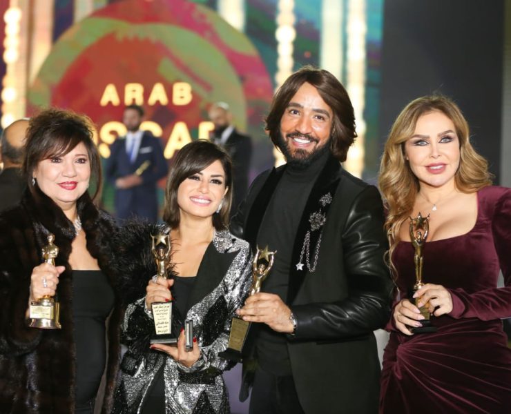 تكريم رولا سعد وحورية فرغلي وهاني البحيري والنجوم في "أوسكار العرب"