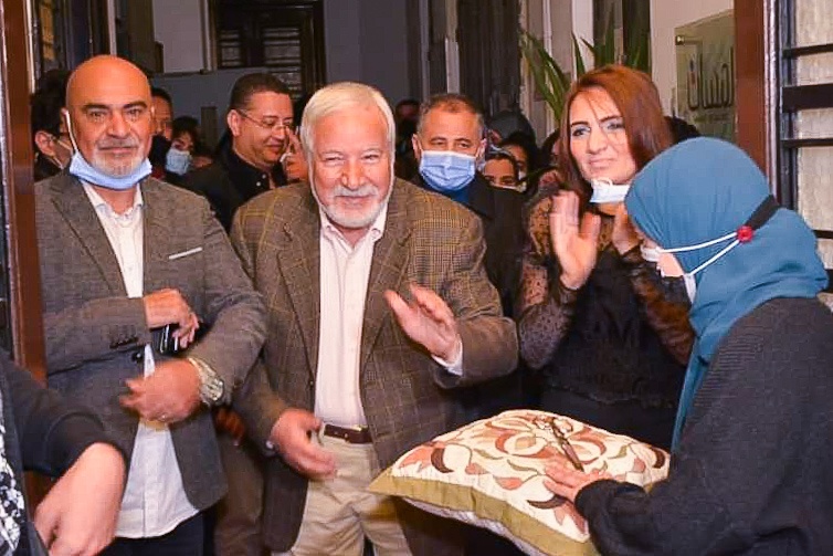 بالصور .. يحي خليل وإيهاب الأسيوطي في إفتتاح "لا للتنمر" بجاليري لمسات