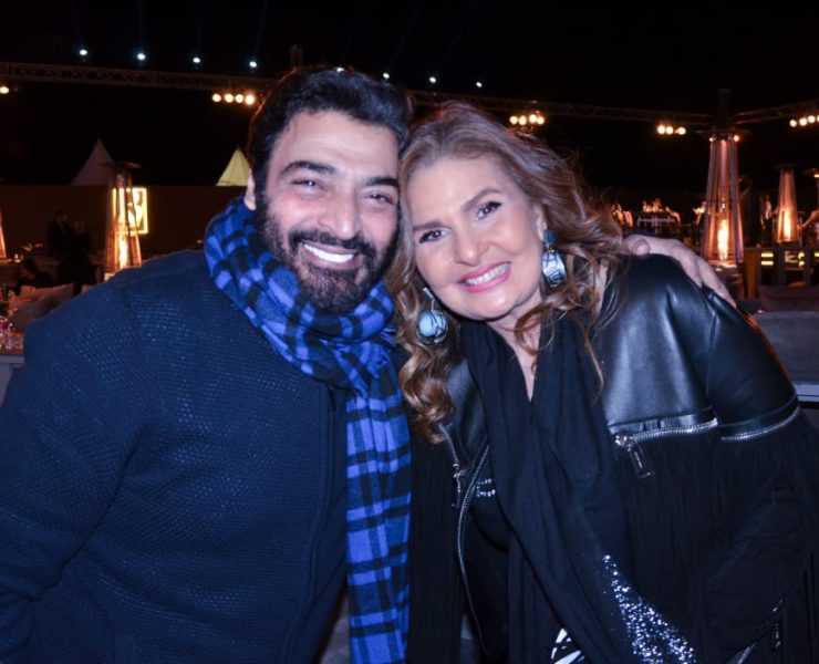 يسرا وحميد الشاعري والسفير الامريكي والمشاهير في احتفالية إعمار بالشيخ زايد