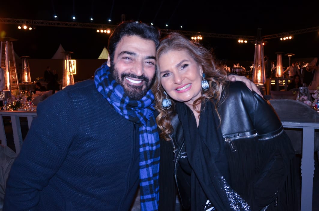 يسرا وحميد الشاعري والسفير الامريكي والمشاهير في احتفالية إعمار بالشيخ زايد