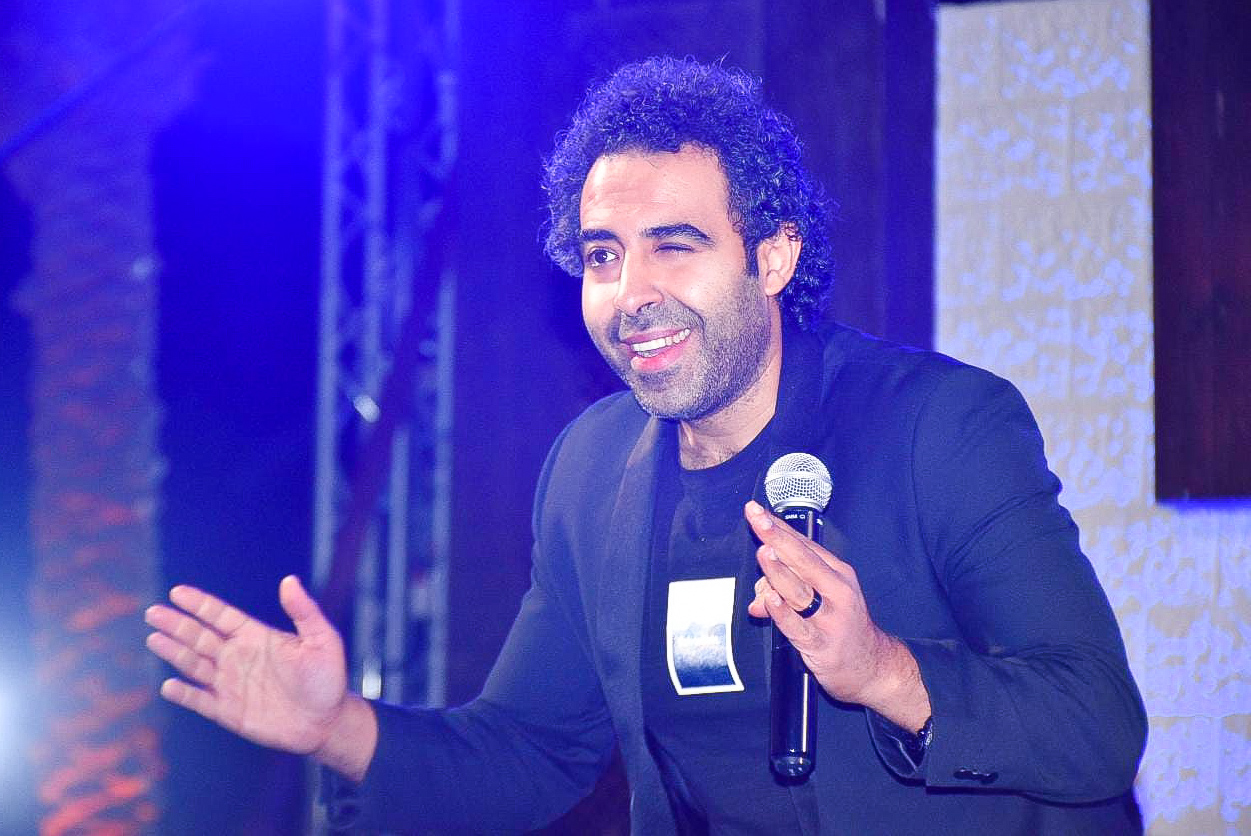 محمد عدوية يحي إفتتاح خيمة رمضانية في القاهرة الجديدة بحضور الميرغني واسراء .. صور