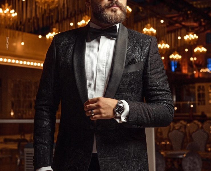 محمد المجذوب يتألق في ليلة زفافه بتصاميم العالمي عقل فقيه