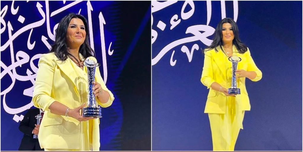 منى الشاذلي تفوز بجائزة دبي للإعلام وتوجه الشكر ل "المتحدة "