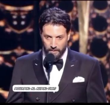 محمد الأحمد "أفضل ممثل" وهذا ما قاله لحظة استلام الجائزة