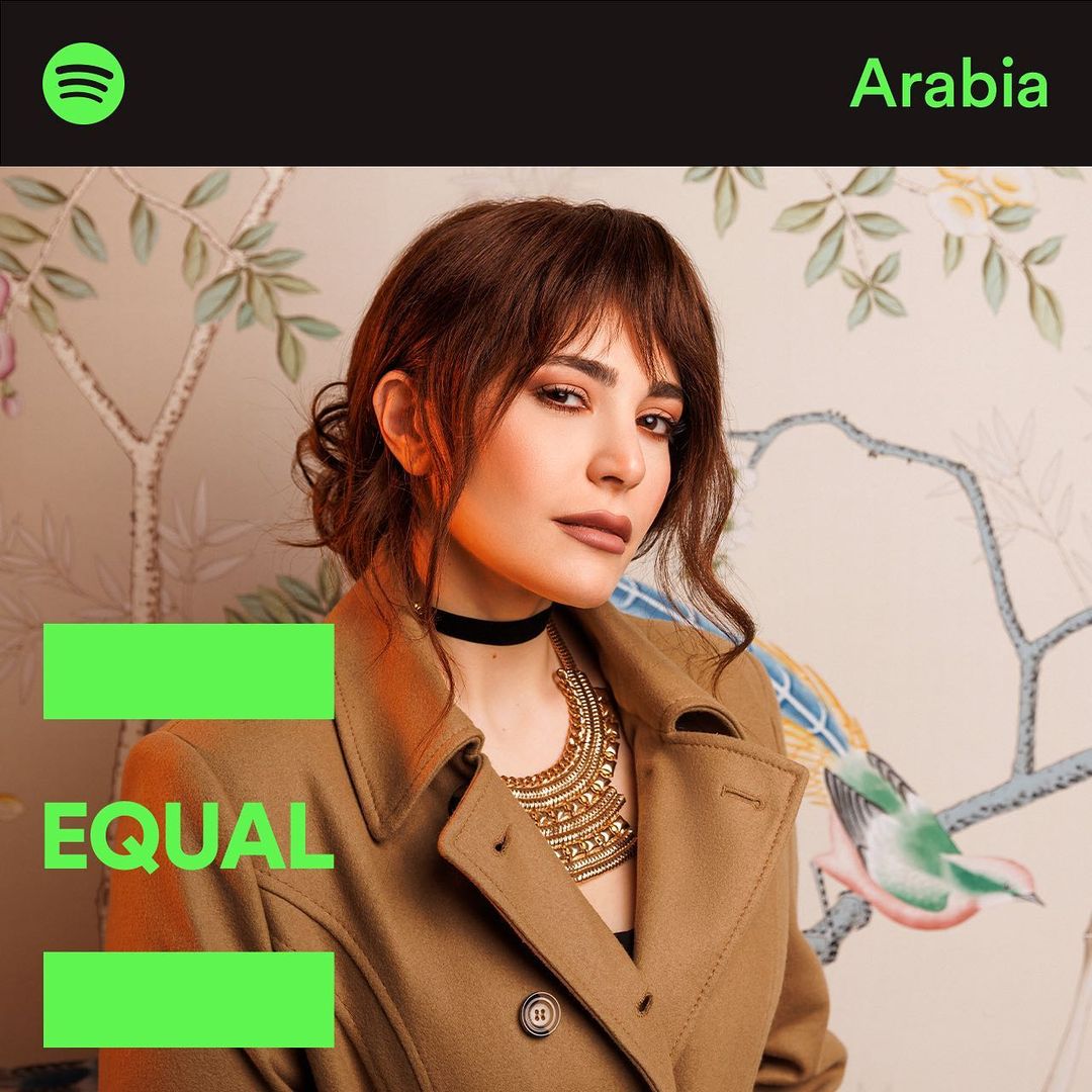 عبير نعمة سفيرة حملة بلاي ليست "EQUAL ARABIA" لشهر ديسمبر على Spotify