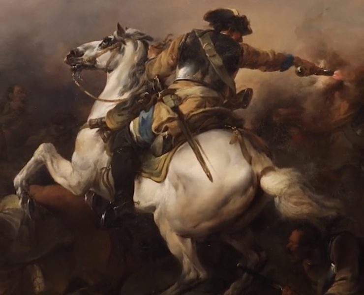 "معركة الفرسان" تمثل مشهداً لمعركة بريشة كازانوفا