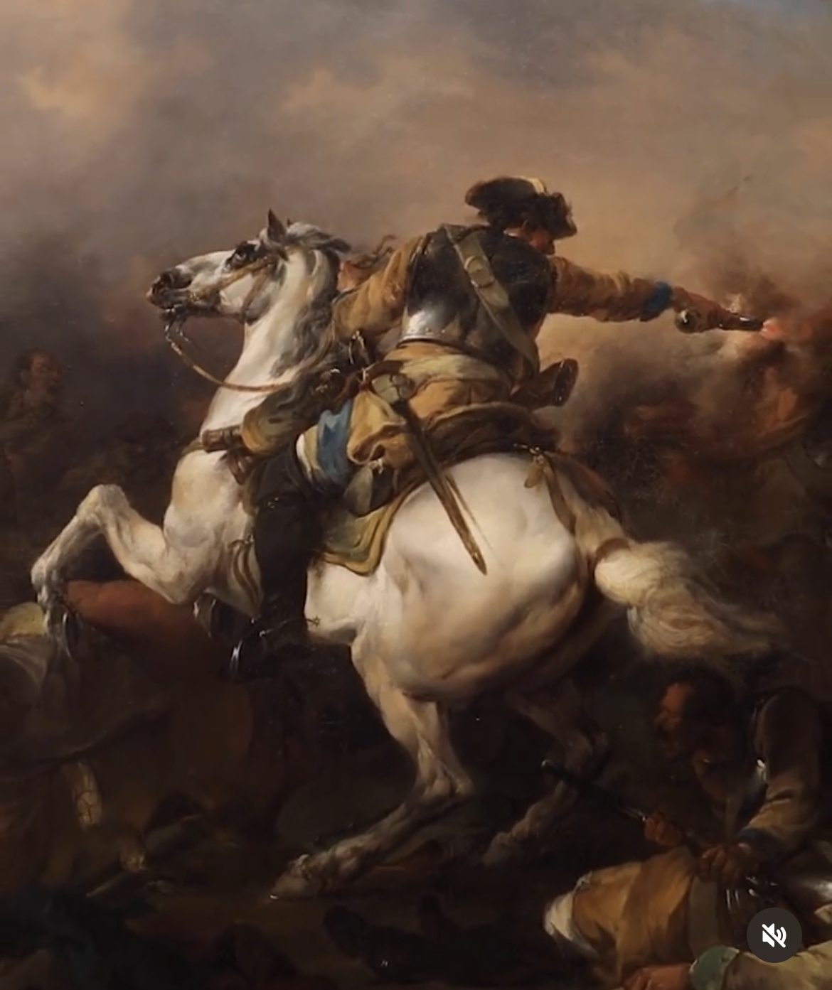 "معركة الفرسان" تمثل مشهداً لمعركة بريشة كازانوفا