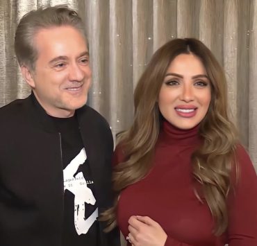 مروان خوري وزوجته في أول إطلالة لهما بعد عقد قرانهما
