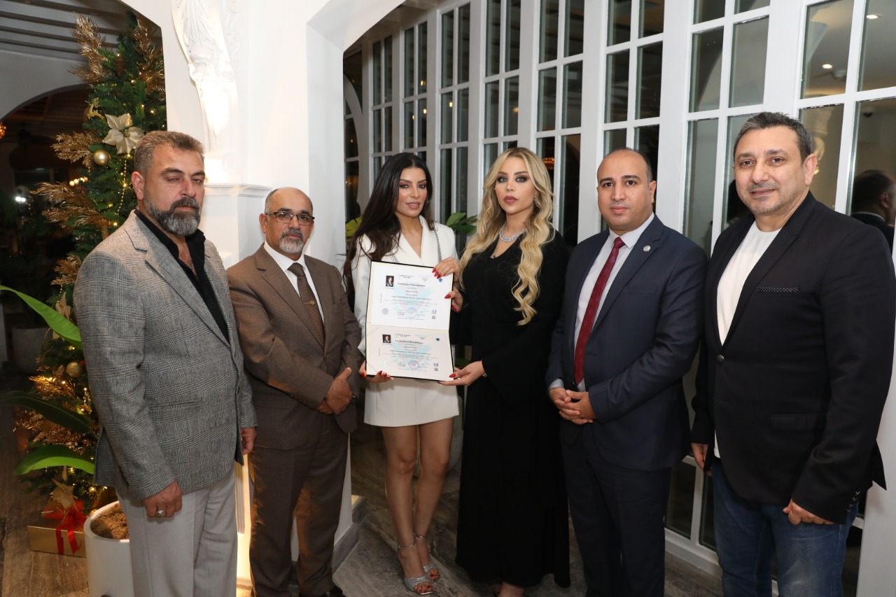 الفنانة التونسية آمال غربي سفيرة السلام والنوايا الحسنة للمركز العربي الاوروبي