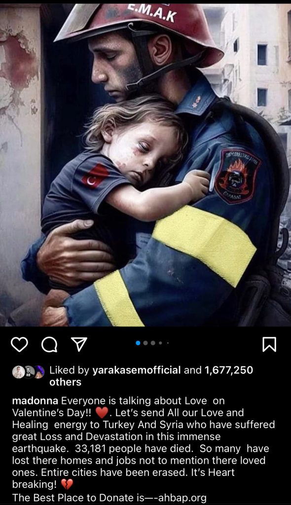 في عيد الحب.. مادونا تدعو الجميع للتبرع