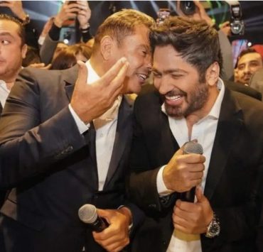 لأول مرة.. عمرو دياب وتامر حسني معاً في حفل زفاف