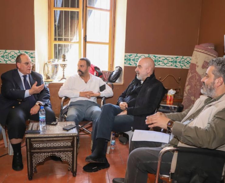 المنتج صادق الصبّاح في كواليس تصوير "الزند"