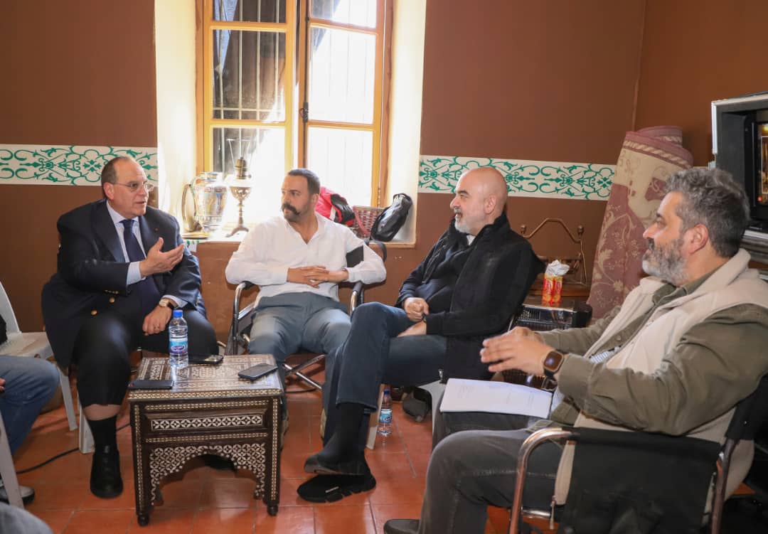 المنتج صادق الصبّاح في كواليس تصوير "الزند"