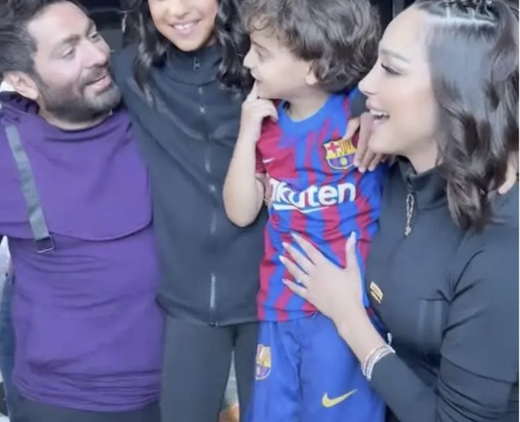 مجدداً.. تامر حسني وبسمة بوسيل معاً في مناسبة عائلية