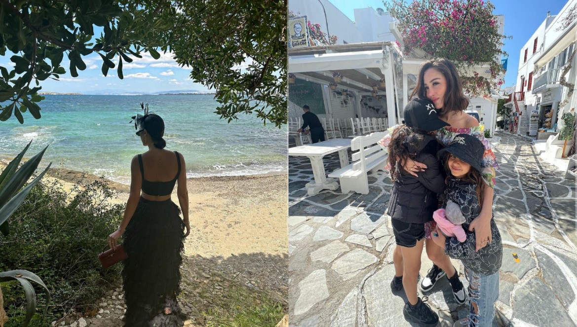 بسمة بوسيل تستمتع بعطلتها في اليونان