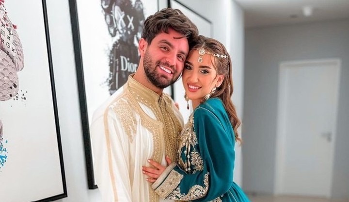 على الطريقة المغربية.. اليوتيوبر السوري غيث مروان وزوجته يحتفلان بليلة الحناء