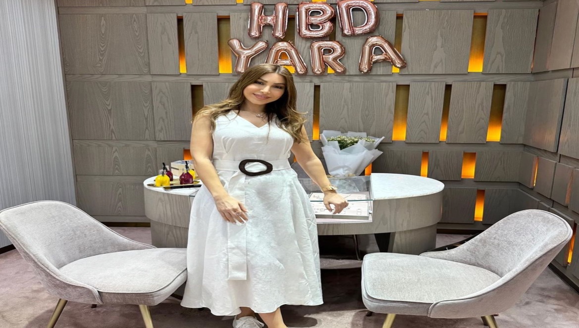 هكذا احتفلت يارا بعيد ميلادها الـ 40