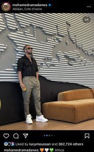 محمد رمضان يجول مع متابعيه في إفريقيا