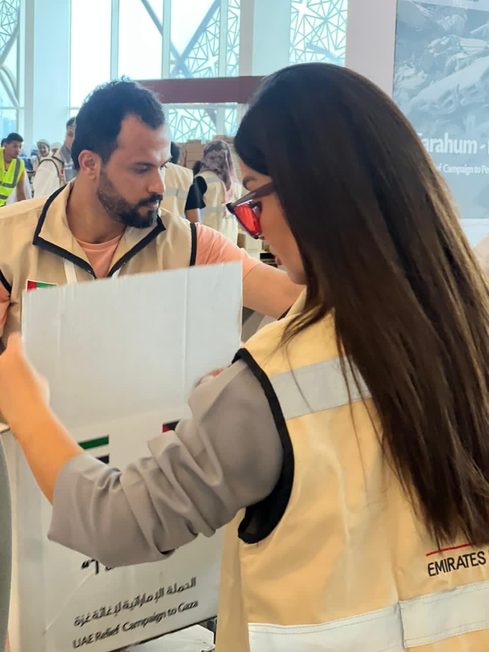 ميساء المغربي ولمياء منهل تشاركان في حملة "تراحم من أجل غزة"