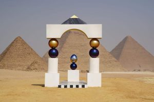 بمشاركة 14 فنانًا عالميًا.. انطلاق المعرض الدولي الثالث" الأبد هو الآن" بمنطقة الأهرامات