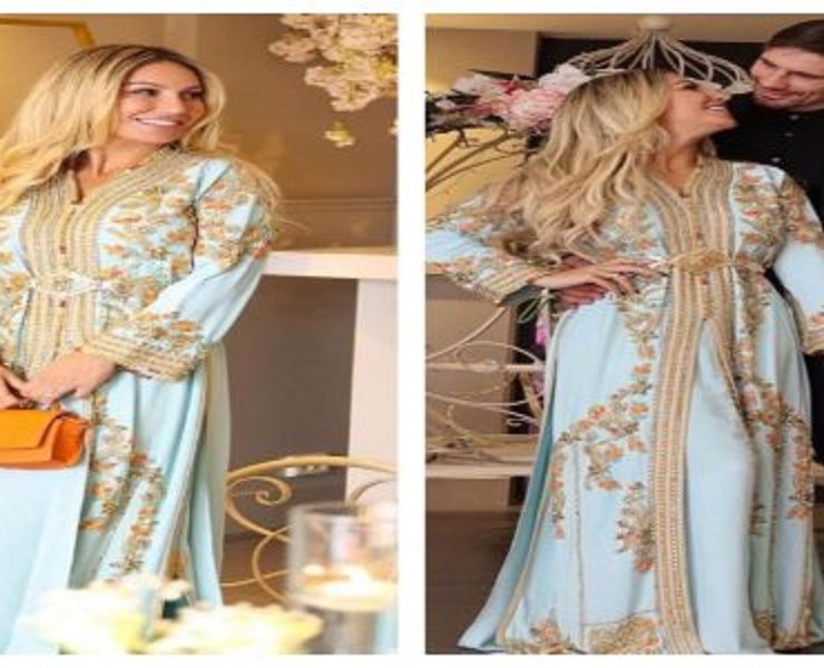 زوجة الهولندي ريكو تخطف الأنظار بقفطان مغربي