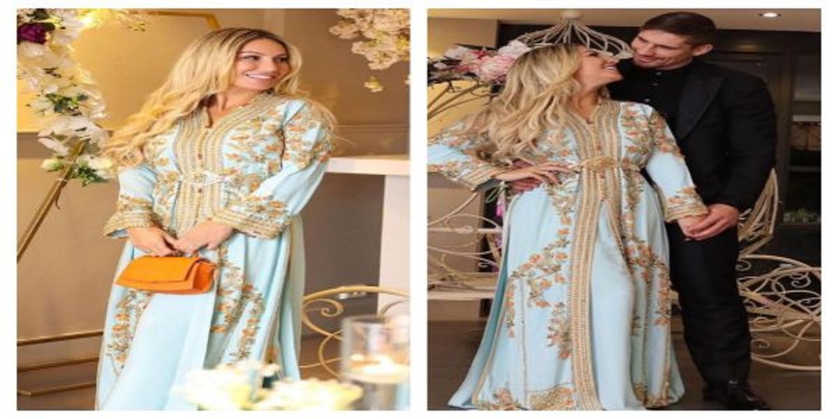 زوجة الهولندي ريكو تخطف الأنظار بقفطان مغربي