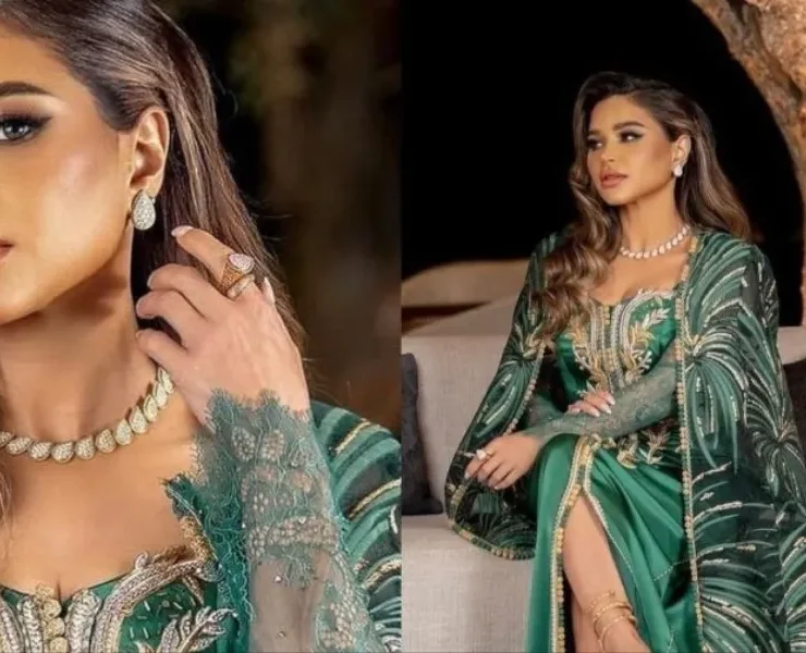 الكويتية نهى نبيل تطل على محبيها بالقفطان المغربي