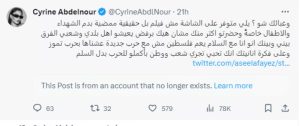 سيرين عبد النور ترفض اشتعال الحرب في لبنان
