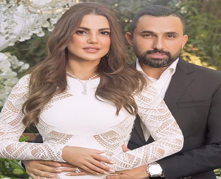 درة زروق وزوجها يحتفلان بذكرى زواجهما -صورة