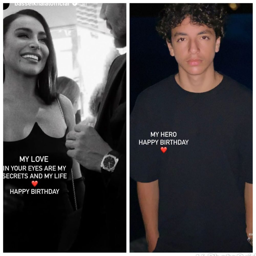 بكلمات رومانسية.. باسل خياط يعايد زوجته وابنه