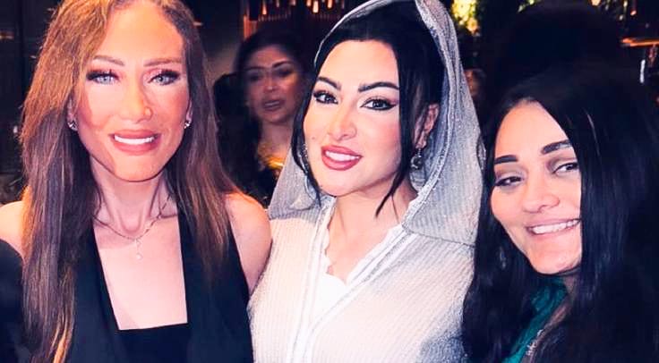 ابنة ريهام سعيد في أول ظهور خلال احتفالية عيد ميلاد والدتها