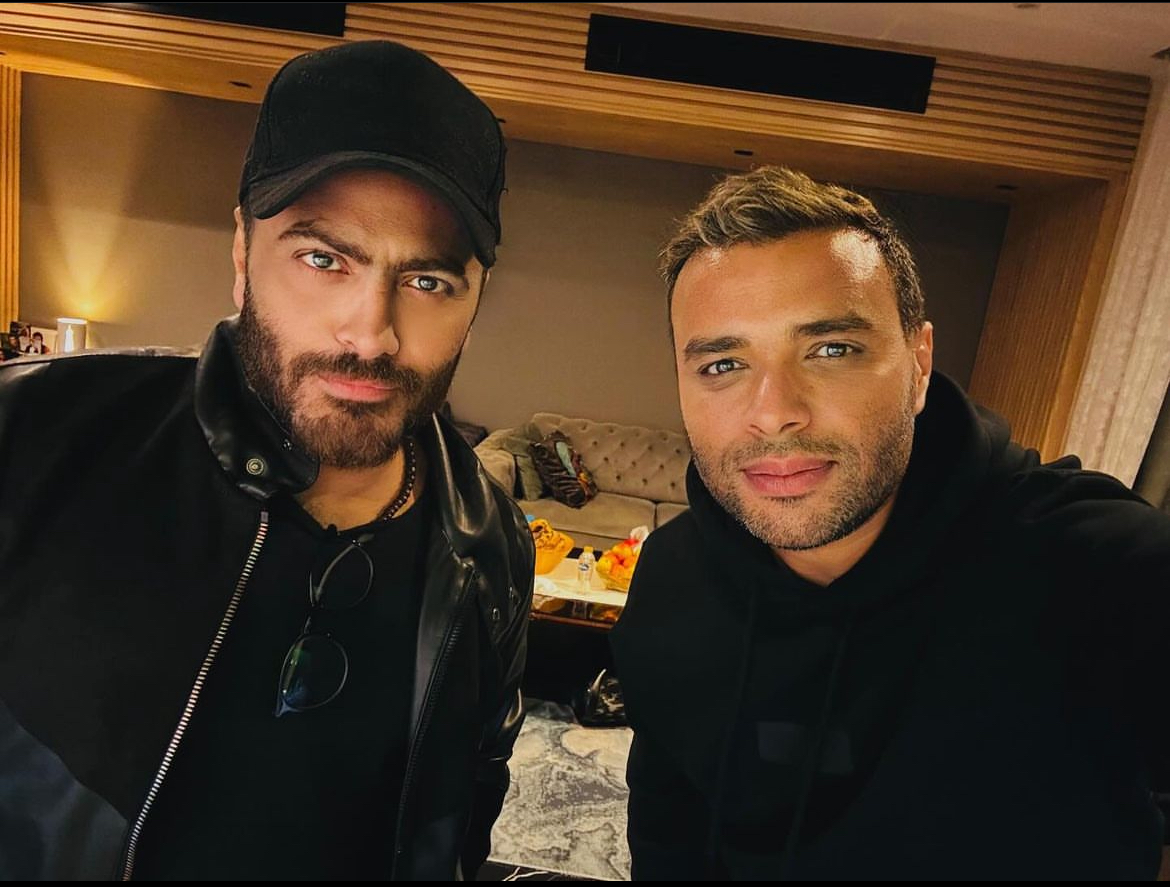 تامر حسني ورامي صبري في الاستديو.. فهل من عمل جديد؟