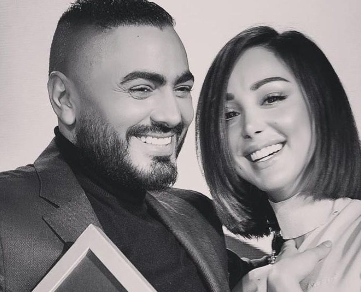 رمضان يجمع تامر حسني وبسمة بوسيل-صورة