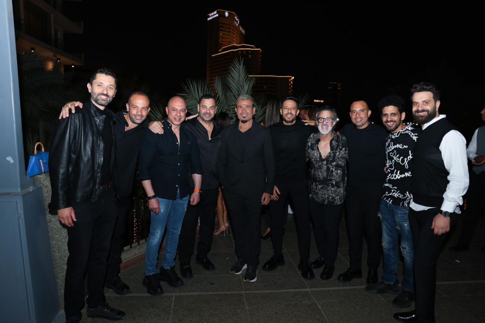 الهضبة وحماقي وحلمي يحتفلون بعيد ميلاد المنتج حمدي بدر